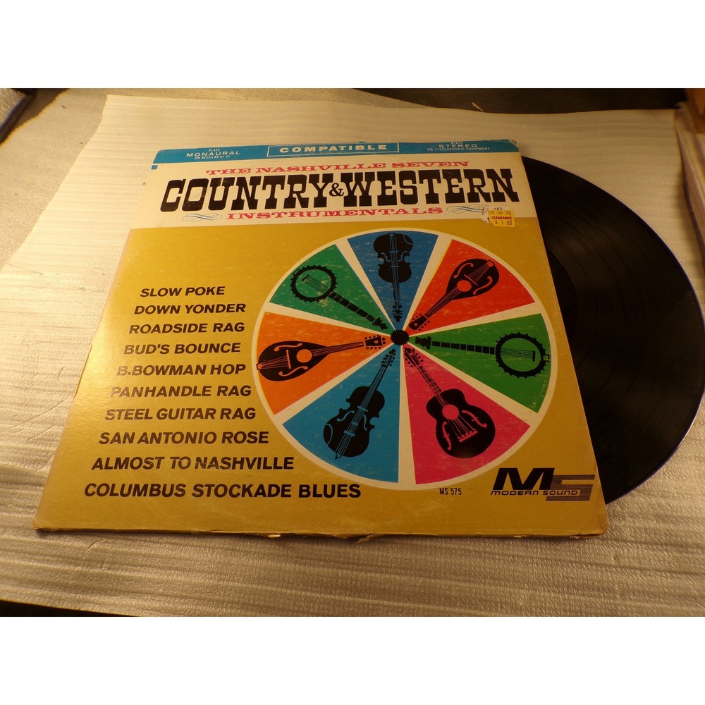 Nashville Seven Country & Western Instrumentals Vinyl LP Modern Sound MS 575